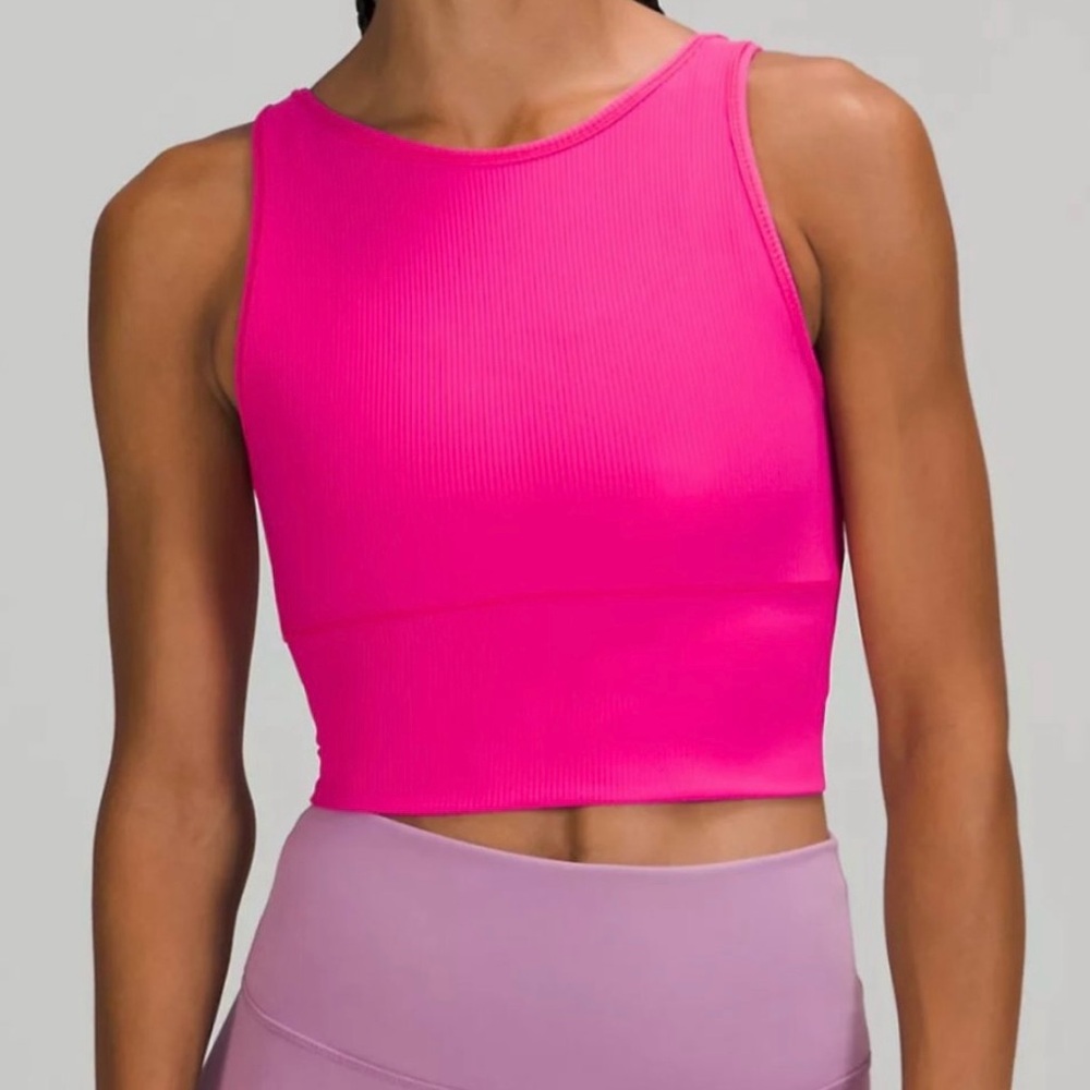 Lululemon | Sonic Pink Power Pivot Tank Top